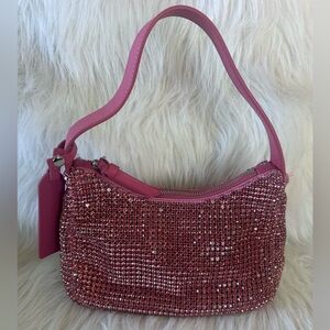 Brandon Blackwood Syl Shoulder Bag w/ Pink Bling